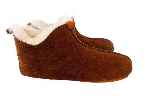 Brown Leather Slippers.