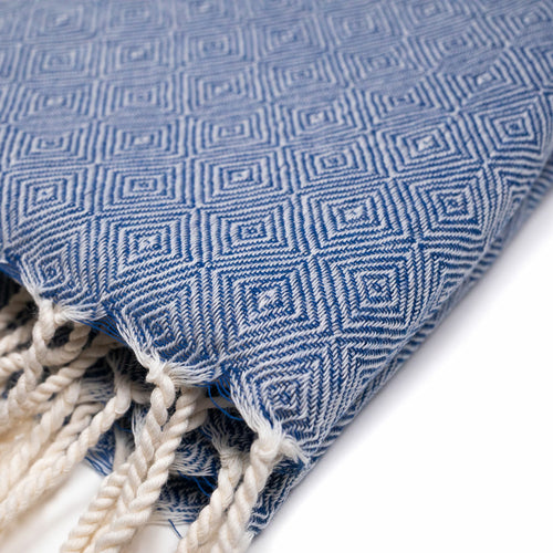 Handwoven Turkish Shawl Zarif | Blue